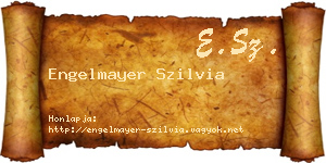 Engelmayer Szilvia névjegykártya
